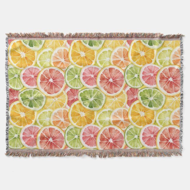 Manta Frutas Cítricas Lima Limón Naranja Toronja (Anverso)