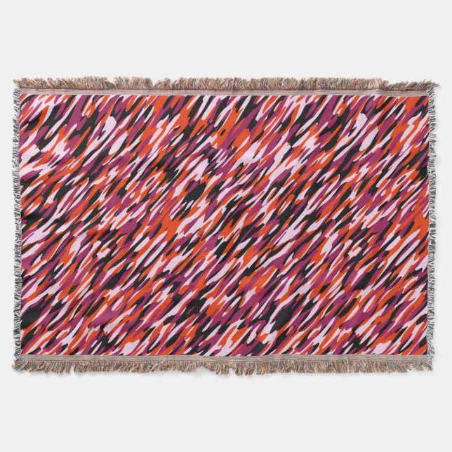 Manta Fuchsia pink, orange, black and white camo  (Anverso)