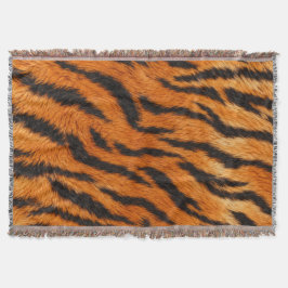 Manta Funda de edredón de impresión de piel de tigre rea