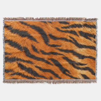 Manta Funda de edredón de impresión de piel de tigre rea