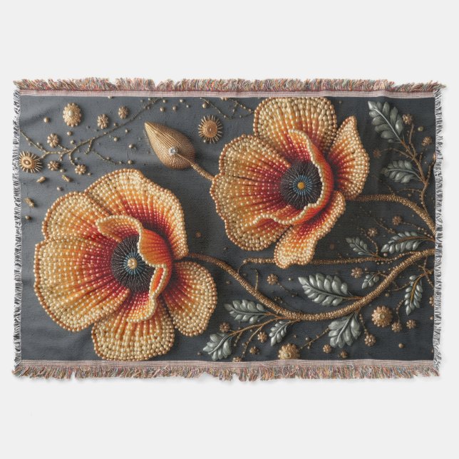 Manta Funda de flores (Anverso)