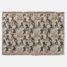 Manta Funda de lanzamiento del patrón Ninja de Chiyogami