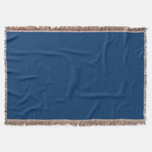 Manta Funda Throw Throw con tejado azul de medianoche -  (Anverso)