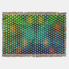 Manta Fundo colorido verde, azul, laranja. Com calombos