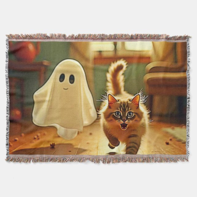 Manta Funny Kitten Spooky Friend Design (Anverso)