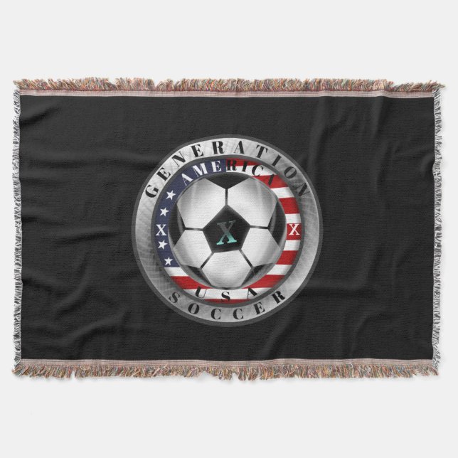 Manta Fútbol americano de la Generación X de Estados Uni (Anverso)