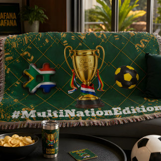 Manta Fútbol Sudáfrica | 2026 Juegos Globales Oro en Bla
