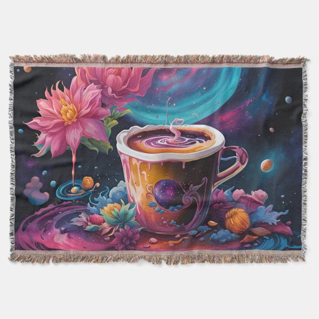 Manta Galaxy Garden Coffee Art (Anverso)