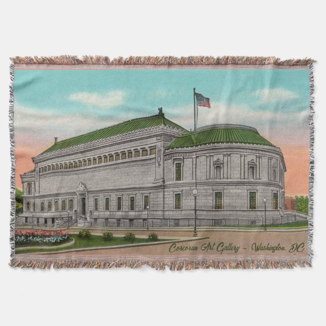Manta Galería de Arte de Corcoran en DC Throw Blanket (Anverso)