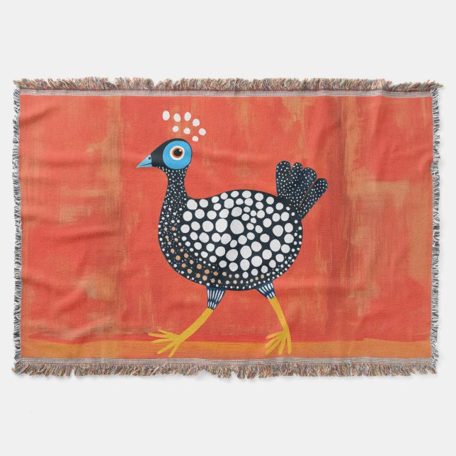 Manta Gallina de Guinea Manchada Caprichosa (Anverso)