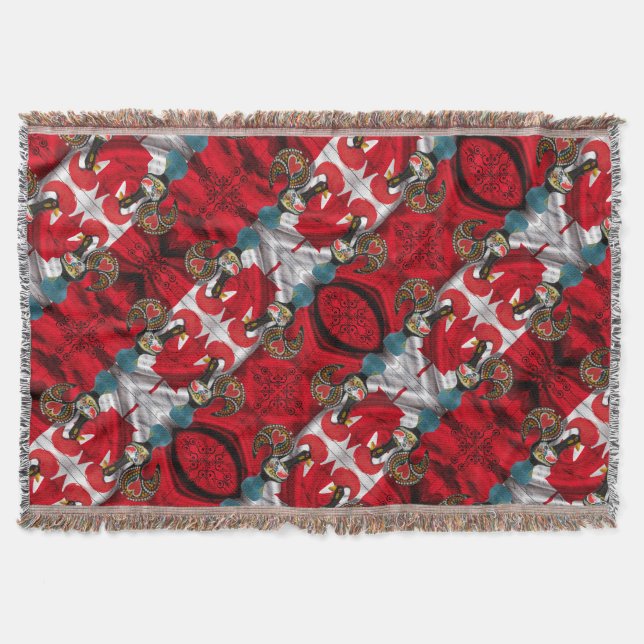 Manta Galo de Barcelos, Portugal, tema canadiense (Anverso)