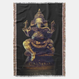 Manta Ganesha Throw Blanket