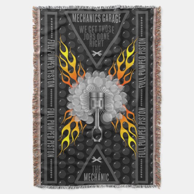 Manta Garaje mecánico Pistón con bombeo completo (Frente vertical)