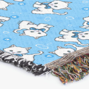 Manta Gatitos Throw Blanket