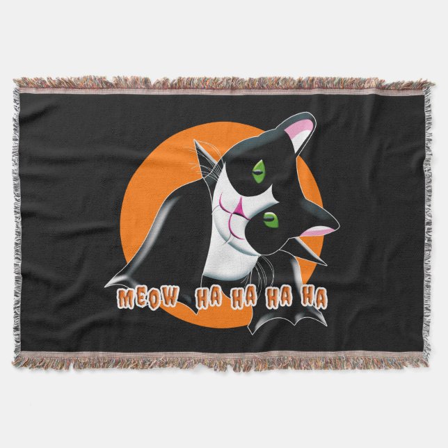 Manta Gato de Halloween (Anverso)