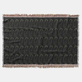 Manta Gato Lover Blanket Le Chat Black Cat Throw Blanket