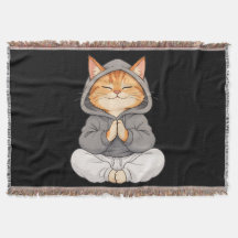 Gato Zen con Capucha – Lindo Gato de Dibujos Medit