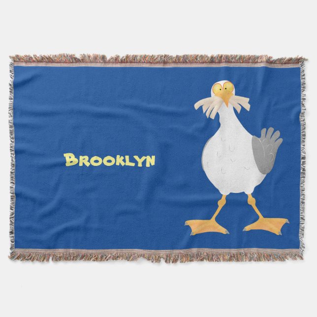 Manta Gaviota divertida con personalizado de patatas fri (Anverso)