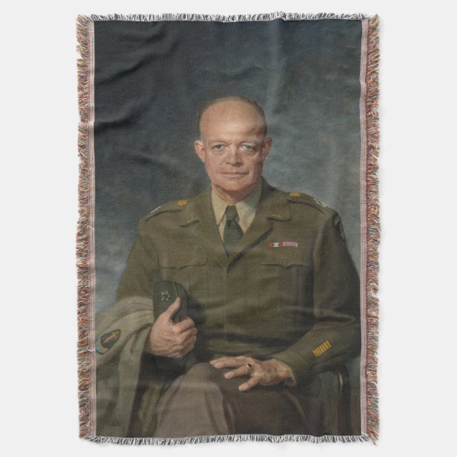 Manta General Dwight Eisenhower Retrato pintado de 5 est (Frente vertical)