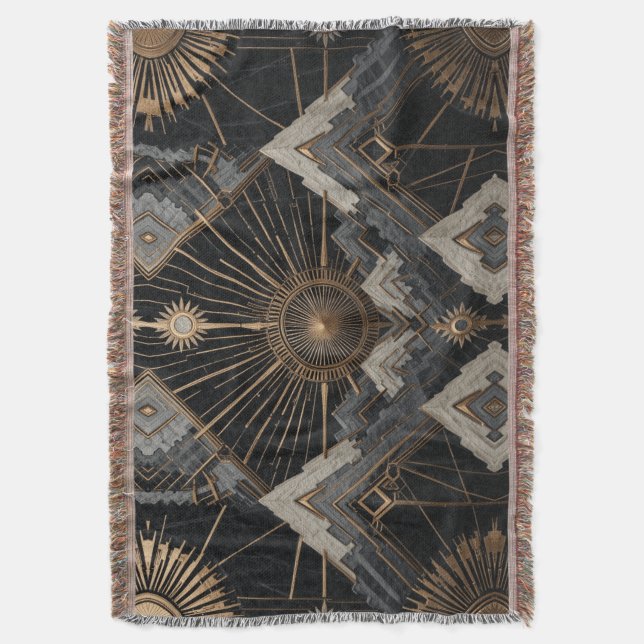 Manta Geometría de lujo (Frente vertical)