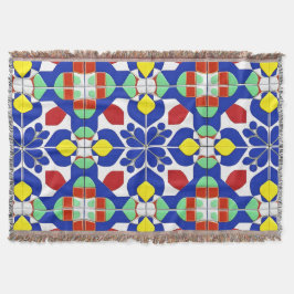 Manta Geometría floral brillante para la vida moderna