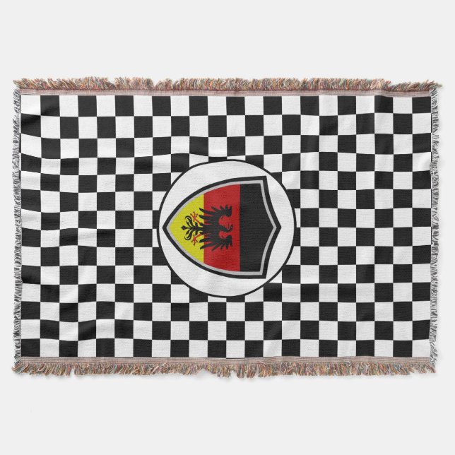 Manta German flag-coat arms throw blanket (Anverso)