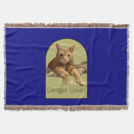 Manta Ginger Lover Navy Blue Throw Blanket