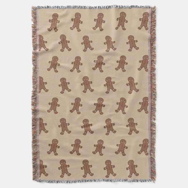 Manta Gingerbread Boys Throw Blanket (Frente vertical)