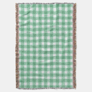 Manta Gingham Verde Menta 