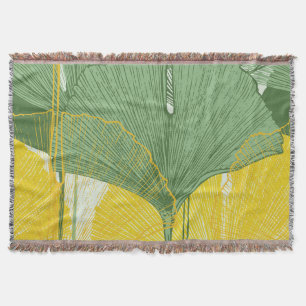 Manta Ginkgo Biloba: Hojas Tropicales
