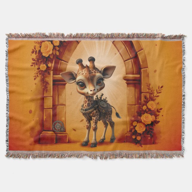 Manta Girafa de bebé en steampunk-personalizado (Anverso)