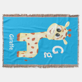 Manta Giraffe personalizar ABC: Letra G - Añadir tu nomb