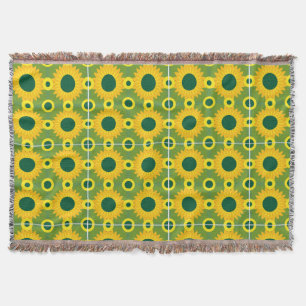 Manta girasol impreso