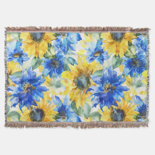 Manta Girasoles Amarillos Azules