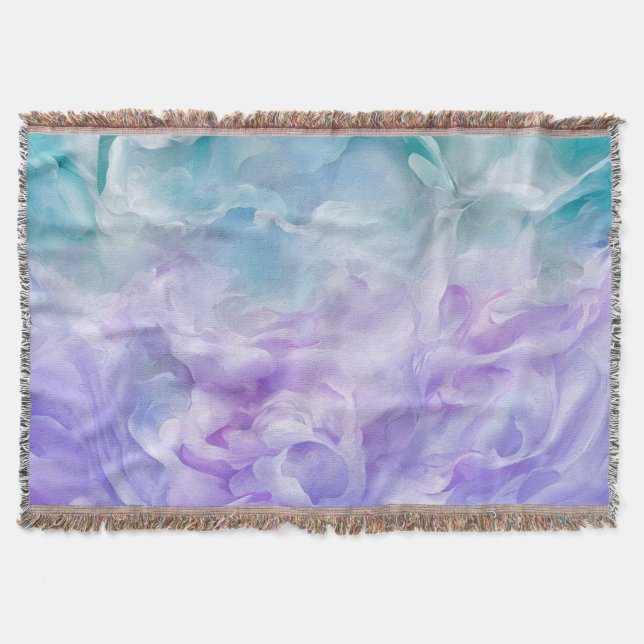 Manta Giro de nubes azul y púrpura (Anverso)