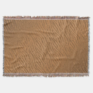 Manta Glam Purpurina marrón de impresión animal