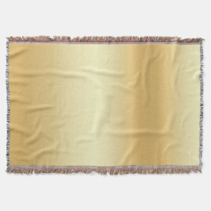 Manta Glamour de plantilla de personalizado Faux Gold Mo