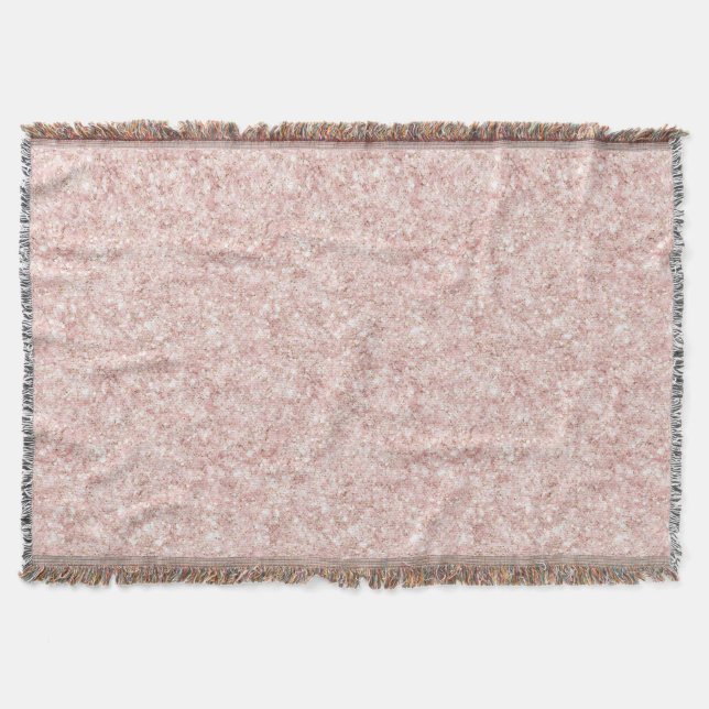 Manta Glitzy Blush Pink Glitter Christmas (Anverso)