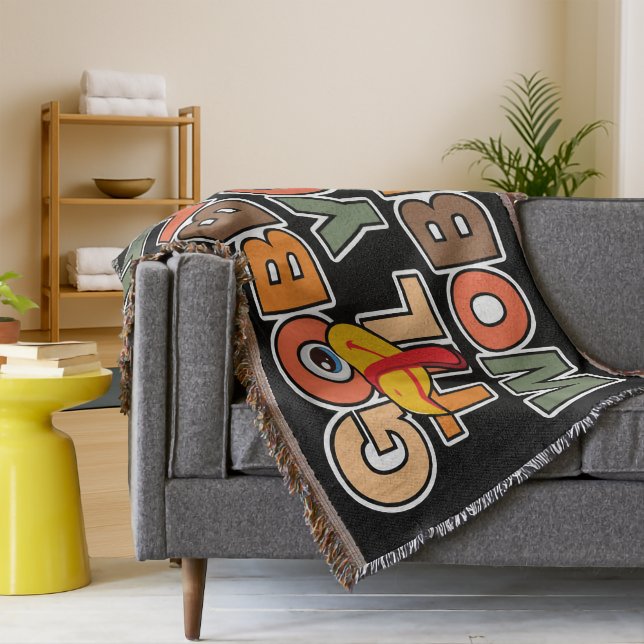 Manta Gobble Gobble Till You Wobble Funny Thanksgiving (Subido por el creador)