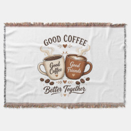 Manta Good Coffee Good Friends mit zwei Kaffeetassen