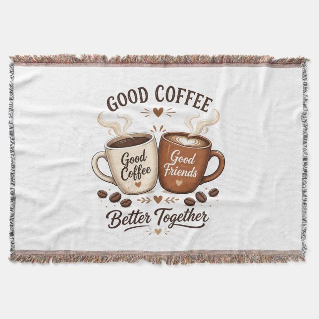 Manta Good Coffee Good Friends mit zwei Kaffeetassen (Anverso)