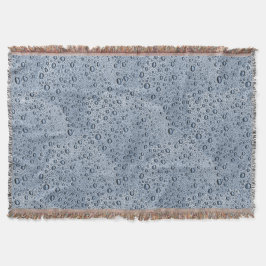 Manta Gotas de agua gris de cañón