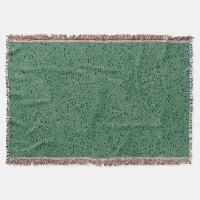 Manta Gotas de agua verde (Anverso)