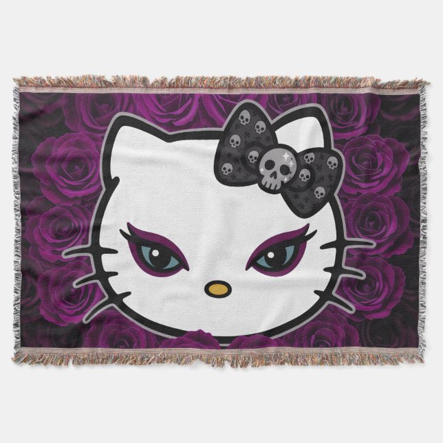 Manta Gothic Kitty Skull Bow (Anverso)