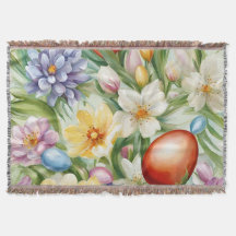 Graceful Apple Blossom, Tulips y Huevos de Pascua