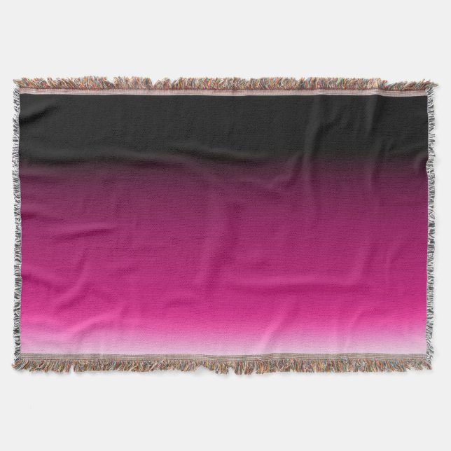 Manta Gradiente blanco rosa burdeos (Anverso)