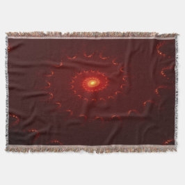 Manta Gradiente De Swirl Fiery Red Sparkle