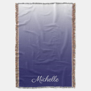 Manta Gradiente personalizado azul marino oscuro