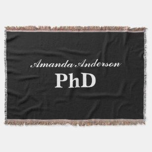 Manta Graduación de Doctorado Nombre Personalizado