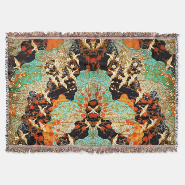 MANTA GRÁFICAS VOLADORAS CON FLORES DE PRIMAVERA (Anverso)